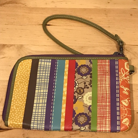 Fossil Multi-Color Mixed Pattern Wristlet - Picture 2 of 9